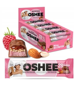 Oshee High Protein Bar Raspberry & Almond 47g x 12