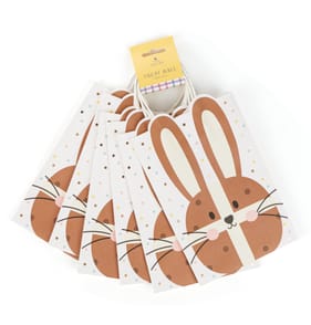 Happy Easter Bunny Treat Bag 6 Pack