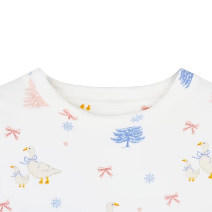 Originals Goose Print Fleece Pyjamas