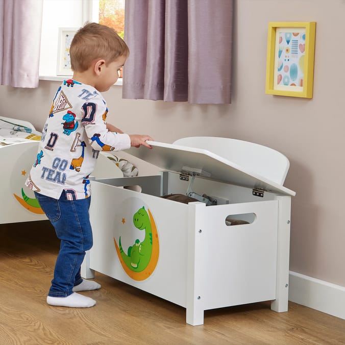 Liberty House Toys Kid’s Wooden Dinosaur Toy Box