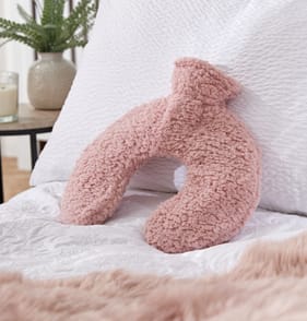 Teddy Soft Neck Hot Water Bottle - Pink