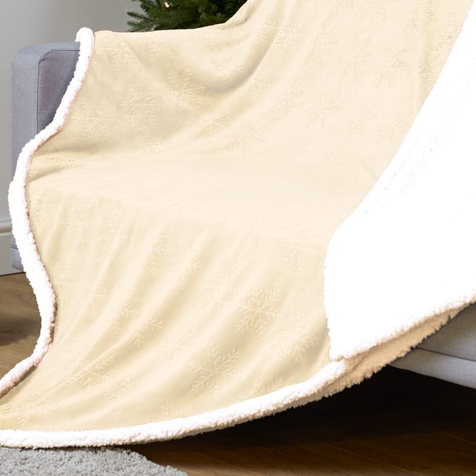 Sleigh Bells Sherpa Reverse Throw