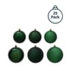 Festive Feeling Mixed Size Christmas Baubles 25 Pack