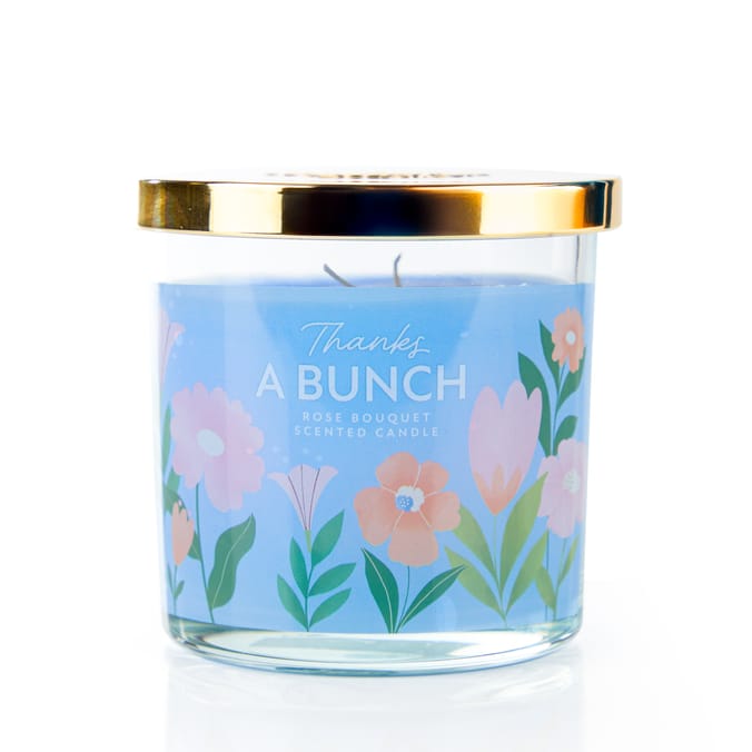 Thanks A Bunch Scented Candle - Rose Bouquet 