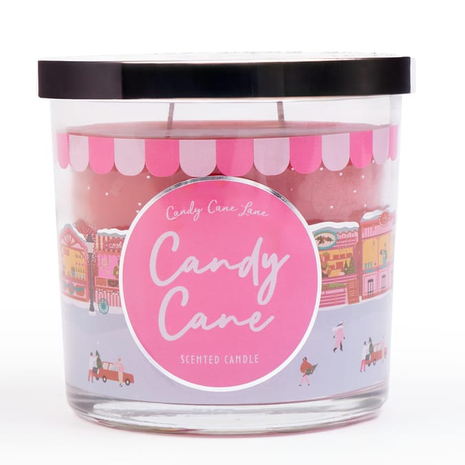 Candy Cane Lane Scented Candle 350g - Candy Cane 