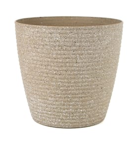 Jardin Thread Plastic Planter 35cm - Natural