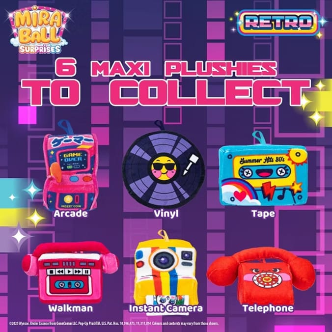 MiraBall Surprises Mystery Plush Capsule - Retro