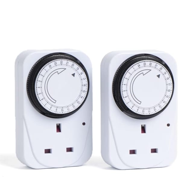 Status 24 Hour Plug in Timer Switch X2 Home Bargains status-24-hour-plug-in-timer-switch-x2-home-bargains