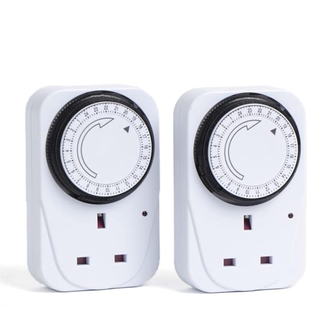 Status 24 Hour Plug-in Timer Switch x2