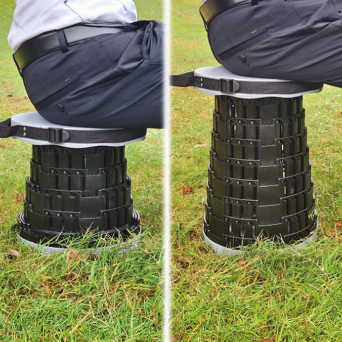 Lakescape Telescopic Portable Stool - Black