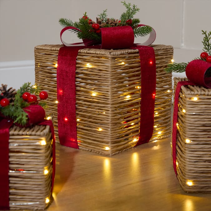 Prestige LED Rattan Gift Boxes