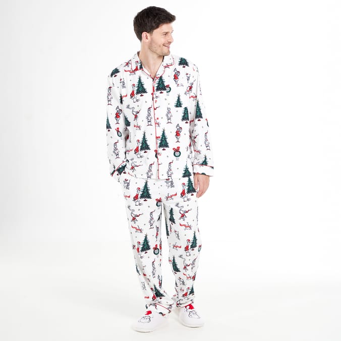 The Grinch Button Up Mens Pyjamas