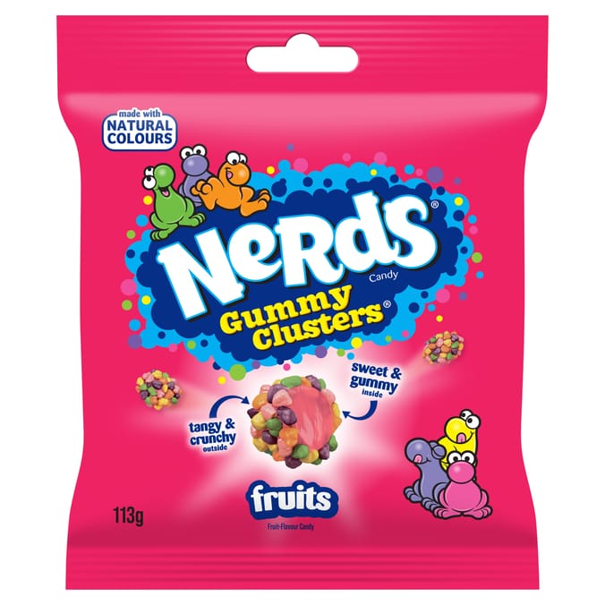 Nerds Candy Sweets Gummy Clusters Fruits 113g