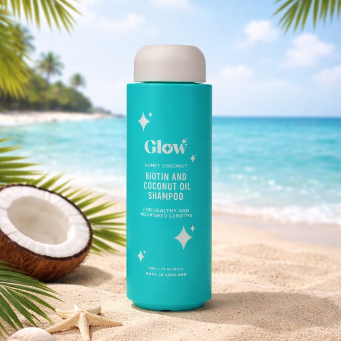 Glow Biotin And Coconut Oil Shampoo 750ml - Honey Coconut