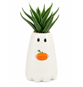 Mini Artificial Halloween Plant - Ghost   