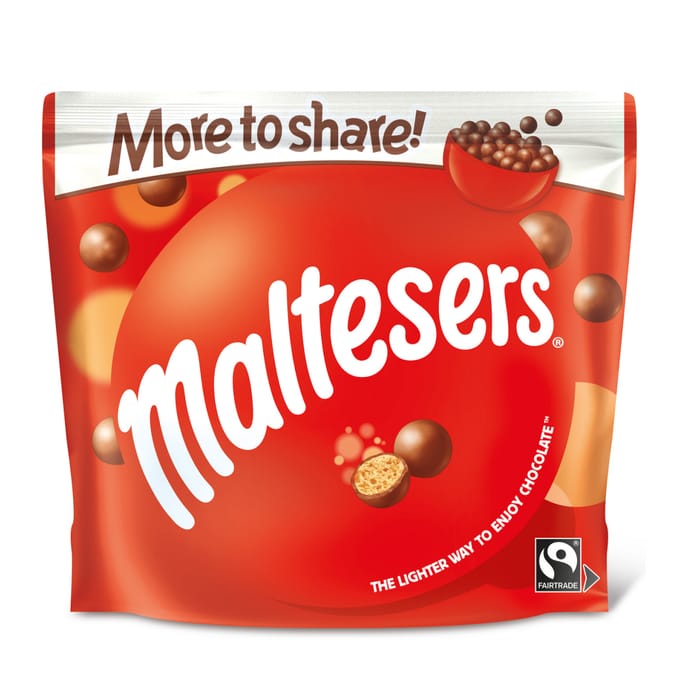 Maltesers Milk Chocolate & Honeycomb Sharing Pouch Bag 175g