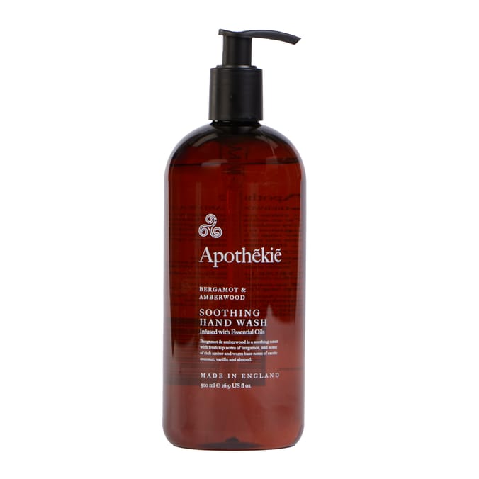  Apothekie Soothing Hand Wash 500ml  - Bergamot & Amberwood 