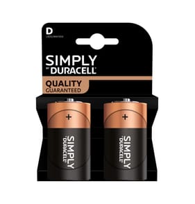 Duracell D Batteries 2 Pack