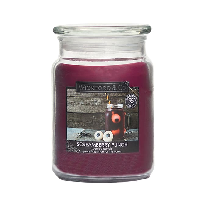 Wickford & Co Screamberry Punch Candle Home Bargains