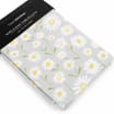  Open Kitchen Wipe Clean Tablecloth - Grey with Daisy Flowers