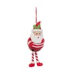 Sleigh Bells Novelty Clay Hanging Decoration - Santa 