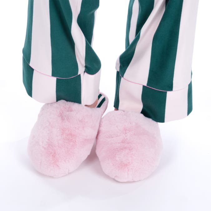 Originals Ladies Pink Fur Cloud Slippers