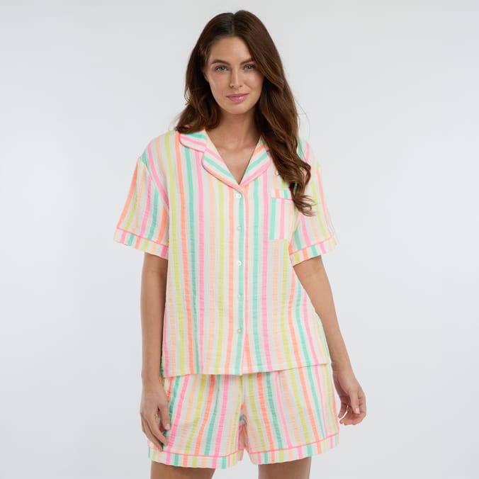 Originals Ladies Neon Stripe Pyjamas