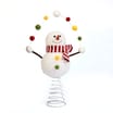 Sleigh Bells Snowman Tree Topper