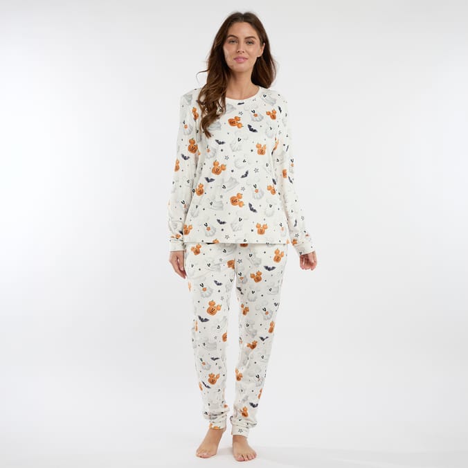 Disney Mickey & Friends Ladies Ghost Pyjamas