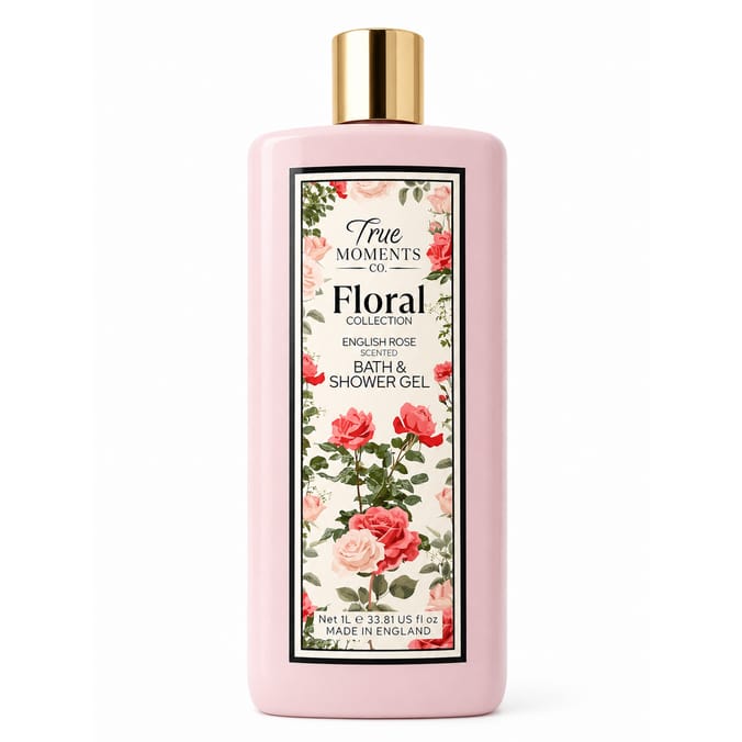  True Moments Bath & Shower Gel 1L - English Rose