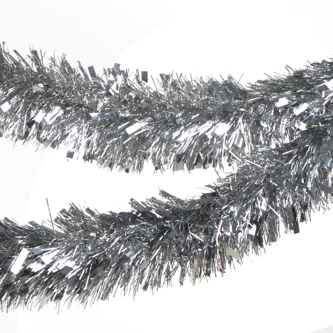 Nordic Spirit Luxury Tinsel 1.7m - Silver