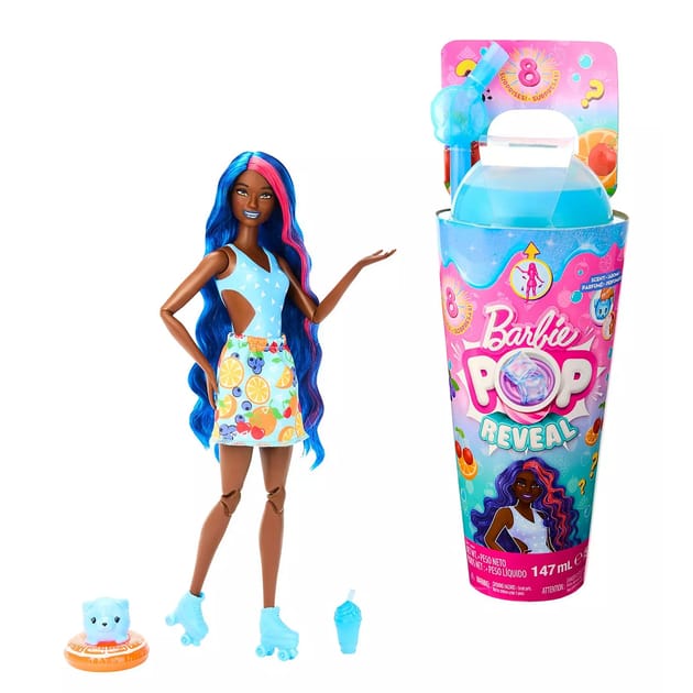 Barbie Pop Reveal Fruit Punch Scented Doll Surprises Home Bargains