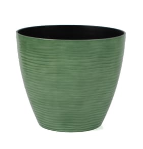  Jardin Water Ripple Plastic Planter 33cm - Green