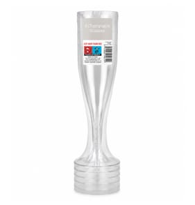 6 Plastic Champagne Glasses