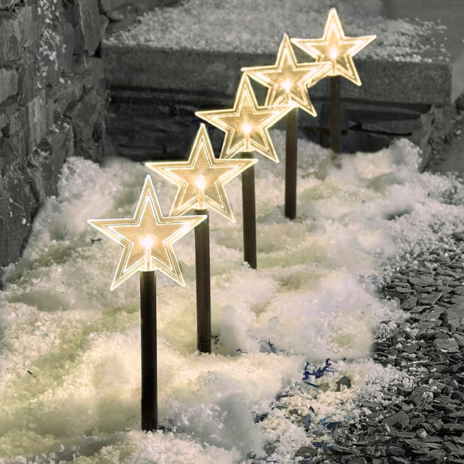 Prestige 5 LED Star Stake Lights