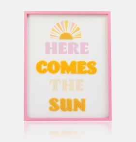 The Kids Edit Tufted Wall Art - Here Comes The Sun