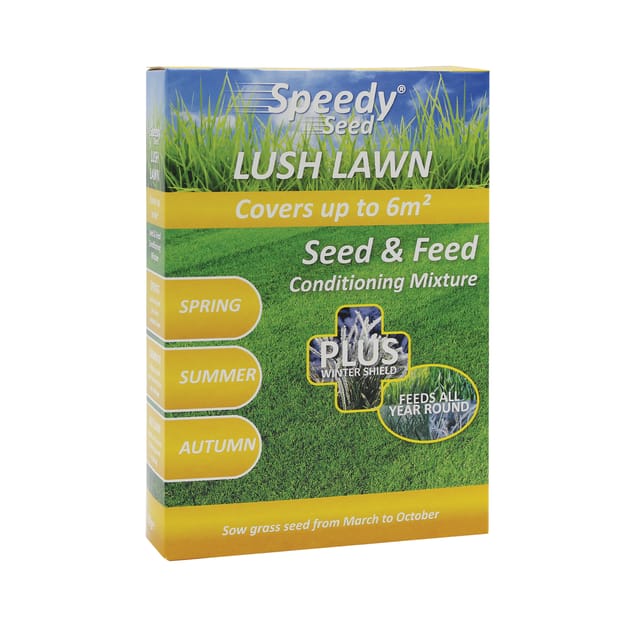 Speedy Seed Lush Lawn Seeds 400g Home Bargains