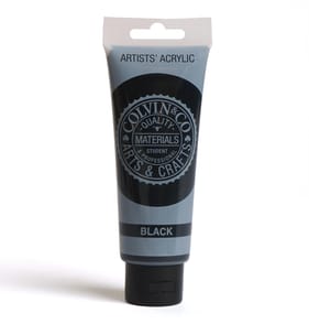 Colvin & Co Artists' Acrylic Colour Paint 120ml - Black