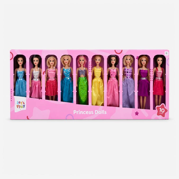 Let's Play Princess Dolls 10 Pack