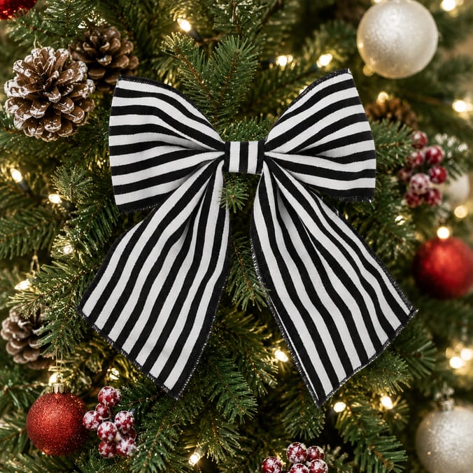 Festive Feeling Christmas Stripe Bows 3 Pack