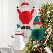  Sleigh Bells 3 Hanging Character Decorations x2