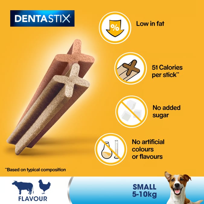 Pedigree 35 Pack Denta Stix Daily Adult Small Dog Treats 550g