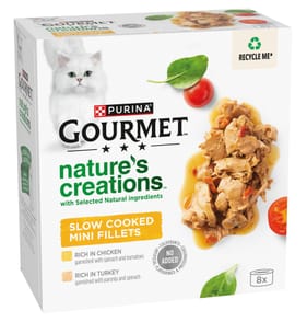 Gourmet  Nature's Creations Poultry Wet Cat Food 8x85g