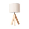 Home Collections Wood Tripod Table Lamp - Beige