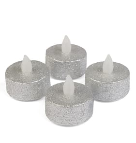 Winter Charm LED Tealights - Silver