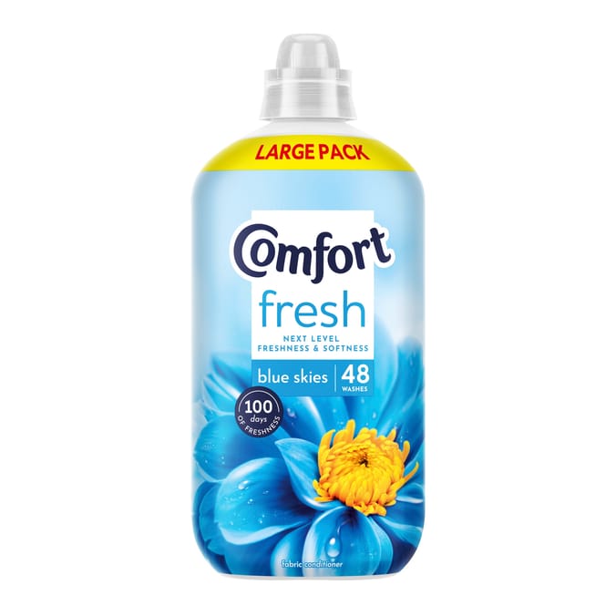 Comfort Fabric Conditioner Pack Size 1.44 Litres 48 Washes - Blue Skies