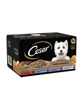 Cesar Hearty Casserole Adult Wet Dog Food Mixed Trays 8 x 150g