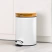 Bathroom Bamboo Top 3L Pedal Bin