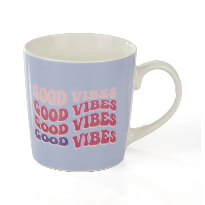 With Love Slogan Mug - Good Vibes