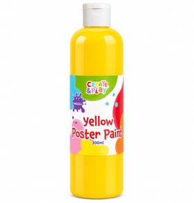 Create & Play 300ML Poster Paint - Yellow